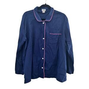 J. Crew Pajamas Navy and Pink XL